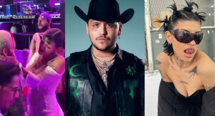 VIDEO: Christian Nodal y Cazzu presumen su amor en pleno concierto; bailan y se comen a besos