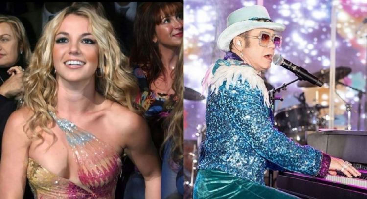 Britney Spears deja ver su entusiasmo por su nueva colaboración con Elton John