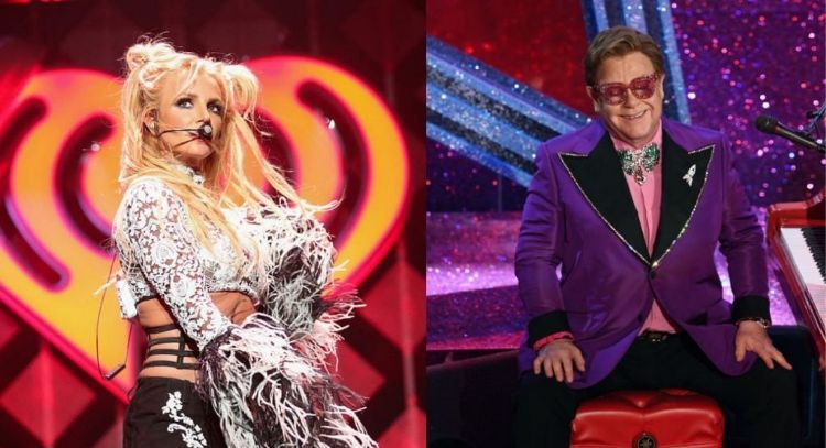 Revelan nueva portada con fotos inéditas de Britney Spears y Elton John para  'Hold Me Closer'