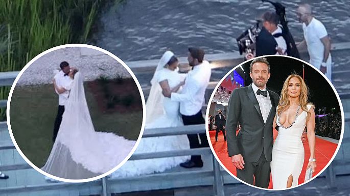 Ben Affleck y Jennifer Lopez finalizan boda de 3 días con parrillada