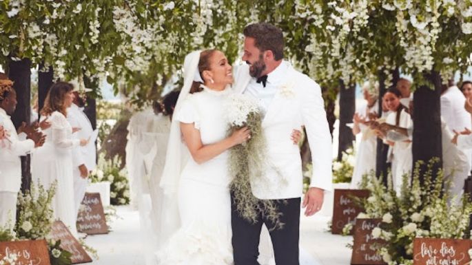 Jennifer Lopez da detalles de su boda con Ben Affleck y muestra fotos inéditas