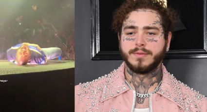 VIDEO: Post Malone sufre "graves lesiones" tras terrible accidente en pleno concierto