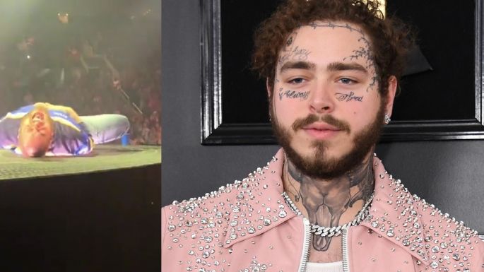 VIDEO: Post Malone sufre "graves lesiones" tras terrible accidente en pleno concierto