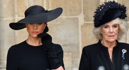 Devastada, Meghan Markle no contiene las lágrimas en sepelio de la Reina Isabel II