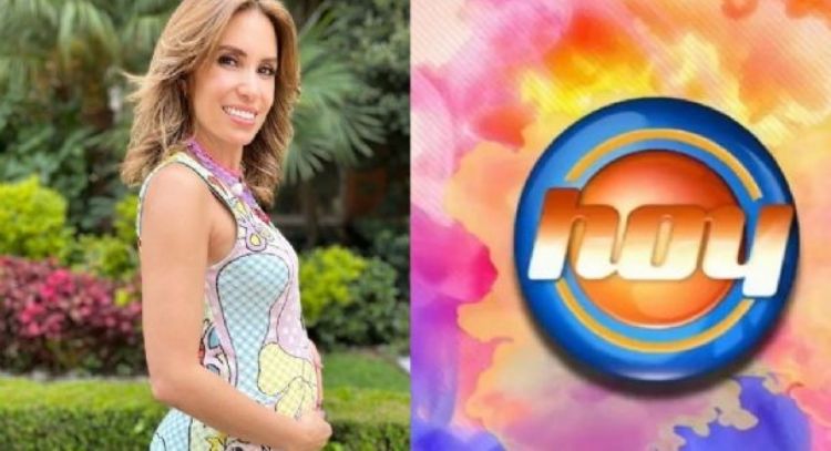 Andrea Escalona regresa a Televisa y enamora con distinguido conjunto azul desde el programa ‘Hoy’