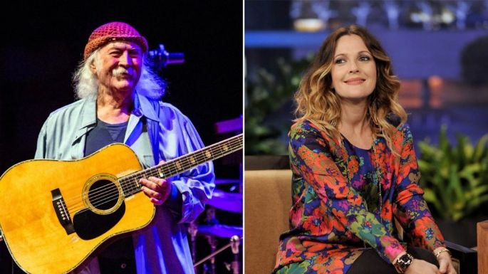 Así ayudó el difunto David Crosby a Drew Barrymore en su batalla contra la adicción