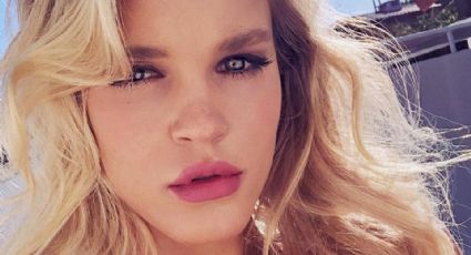 Joy Corrigan, modelo de Victoria’s Secret, luce encantadora en mini vestido transparente