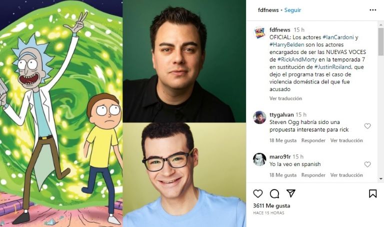 'Rick y Morty': Anuncian las nuevas voces de la temporada 7 en inglés tras salida de Justin Roiland