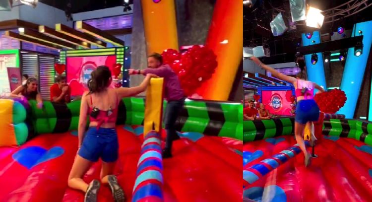 ¡Qué dolor! Conductor de 'VLA' cumplen castigo en vivo y reciben fuerte golpe