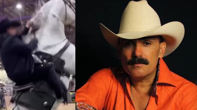 VIDEO: El Chapo de Sinaloa sufre terrible caída de su caballo en pleno concierto en Nevada