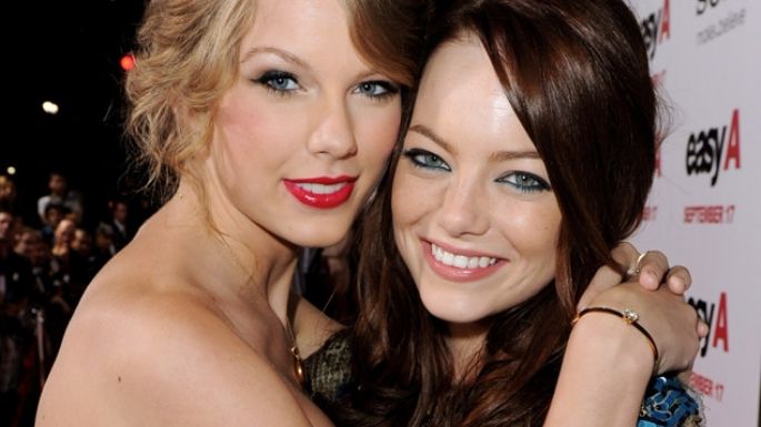 Emma Stone canta a todo pulmón en concierto de Taylor Swift