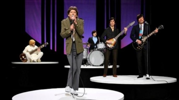 Kevin Bacon y Jimmy Fallon recrean el video de 'Paint It, Black' de los Rolling Stones; míralo aquí