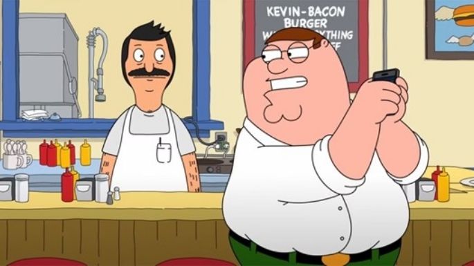 Peter Griffin de 'Padre de Familia' se encuentra con Bob Belcher y Homero Simpson en un nuevo avance