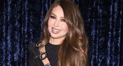 FOTO: Thalía presume belleza en distinguido vestido morado y enamora a todo su fans de Instagram