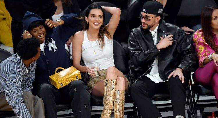 Kendall Jenner y Bad Bunny son captados juntos en el partido de los Lakers tras rumor de romance