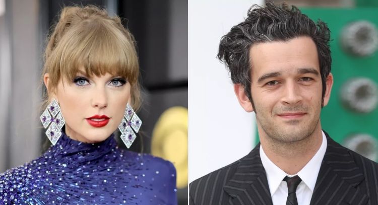 Taylor Swift es captada saliendo del estudio de grabación junto a Matty Healy tras supuesto romance