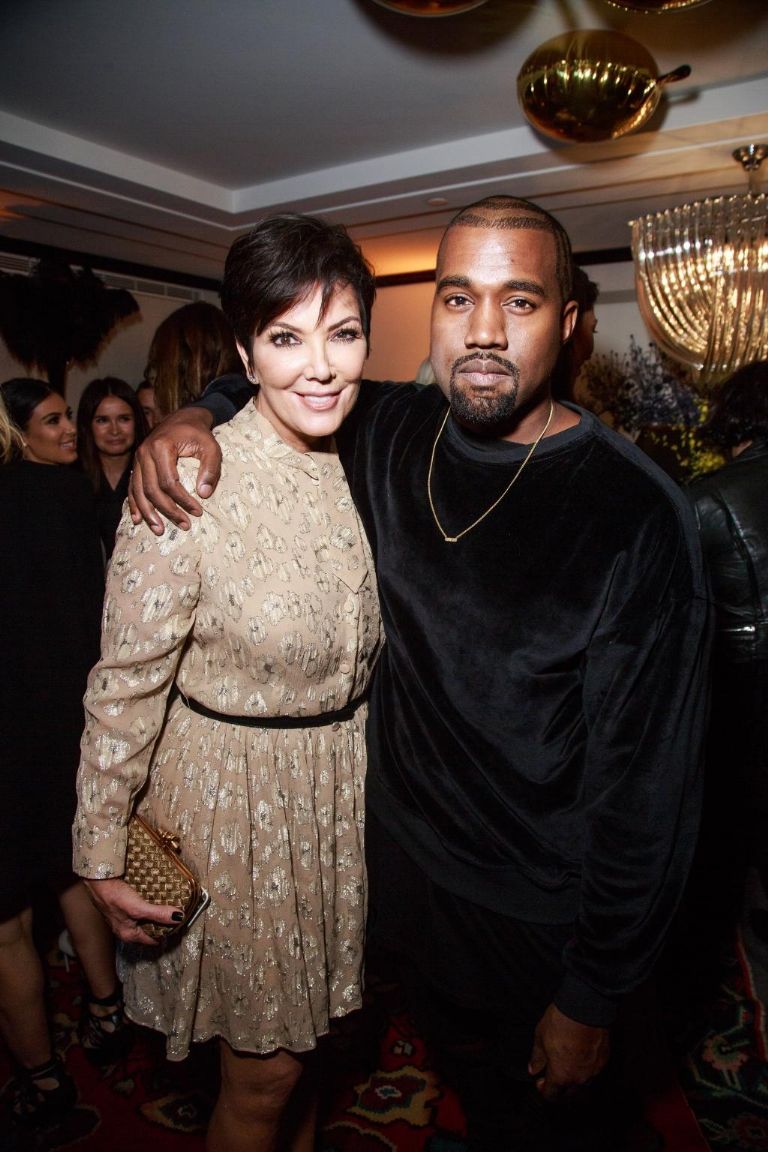 Kris Jenner y Kanye West