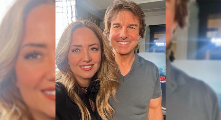 Andrea Legarreta presume en su Instagram una foto junto al actor Tom Cruise de 'Misión Imposible'