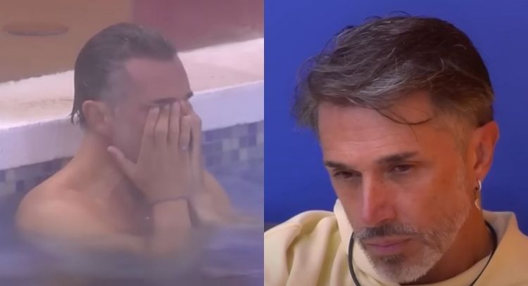 'La Casa de los Famosos': Sergio Mayer rompe en llanto bajo la lluvia con Wendy Guevar por esto