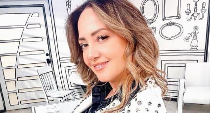 FOTO: Andrea Legarreta llega a Televisa y deslumbra a sus fans con este encantador conjunto blanco