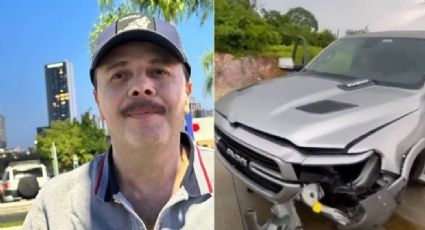 Joel Elizalde, hermano de Valentín Elizalde, tiene un terrible accidente en auto en Mazatlán