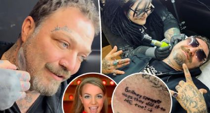 Bam Margera rinde homenaje a Britney Spears con nuevo tatuaje en el cuello