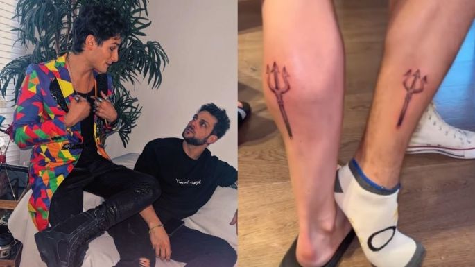 Emilio Osorio y  Nicola Porcella cumplen la promesa del team infierno y se hacen este tatuaje