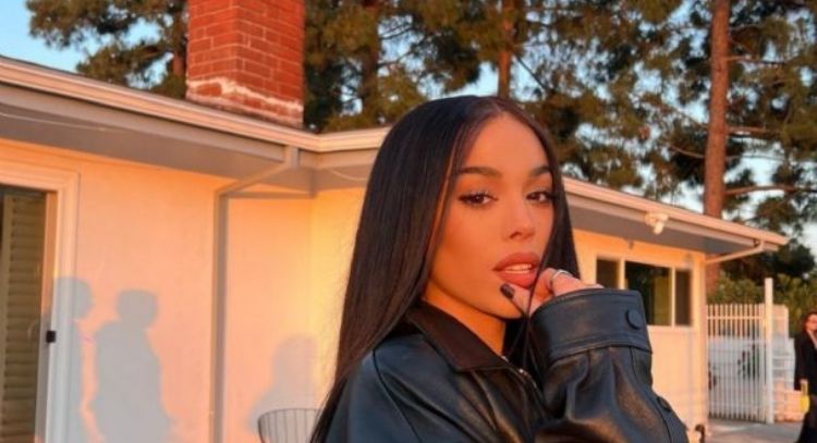 FOTO: Danna Paola luce encantador conjunto negro de red y le llueven halagos en todo Instagram