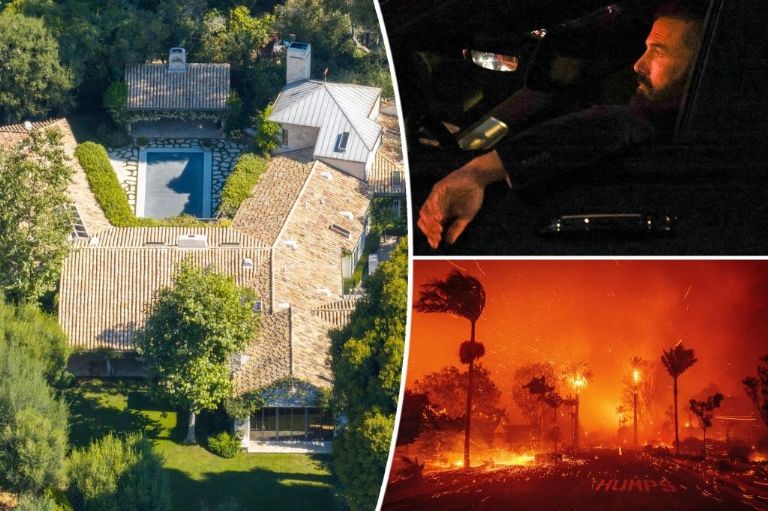 Ben Affleck evacúa su mansión por incendios y se refugia en casa de Jennifer Garner