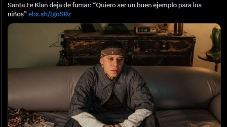 Santa Fe Klan decide dejar las drogas y el alcohol motivado por su hijo a ser mejor